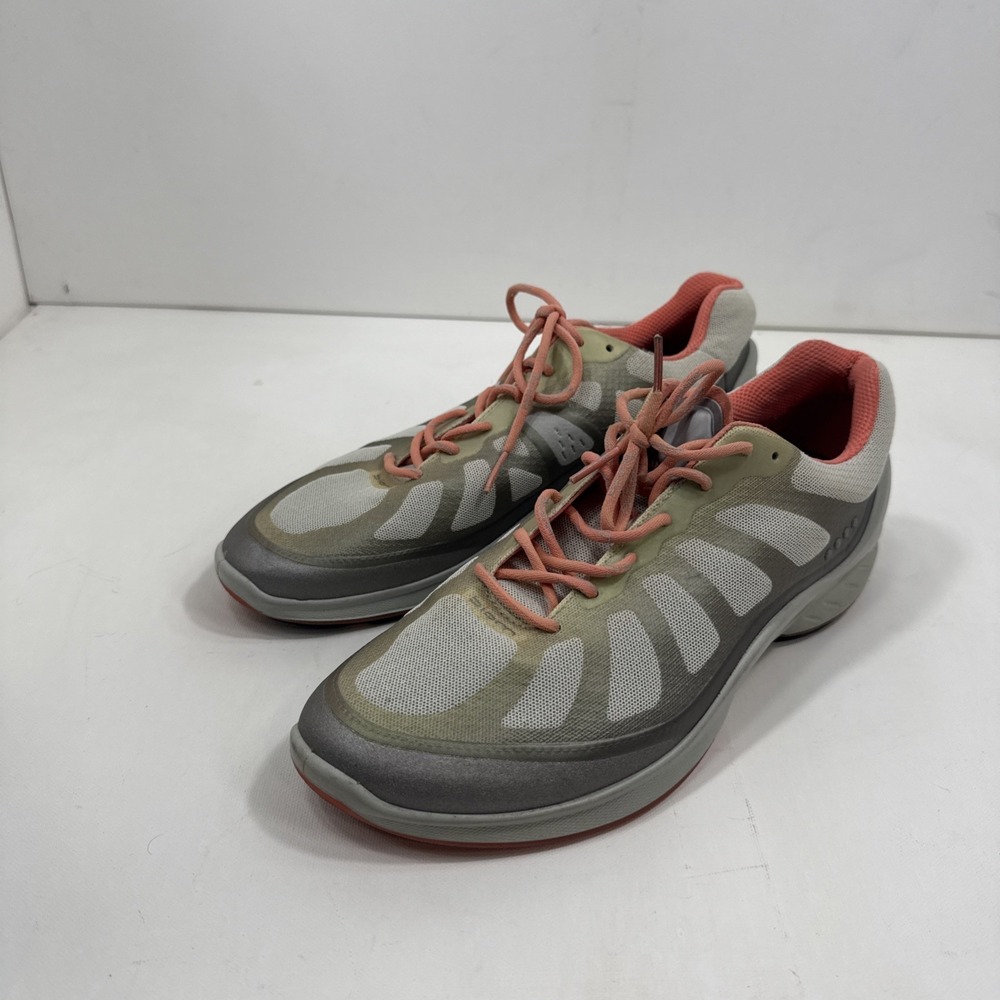 ECCO Women's‎ Biom Gray Green Peach Reflective Shoes Sz 7-7 1/2 EU 38 - Picture 5 of 10